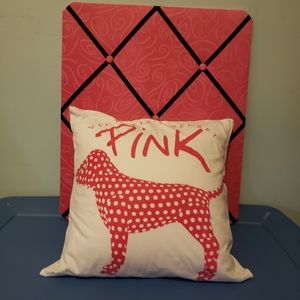 VS Victoria's Secret PINK Dog Vintage pillow